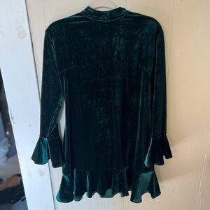 Velvet Flare Sleeve Dress